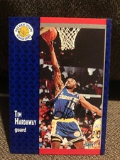 Tim Hardaway AUTOGRAPHED Card Golden State Basketball 1991/92 Fleer in Case