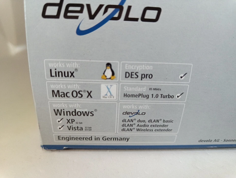 Devolo dLan Highspeed Ethernet 2 Starter Kit * 2x Home Plug Adapter* - Bild 3 von 3