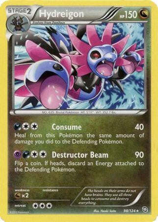 Hydreigon 98/124 - Pokemon Dragons Exalted Rare Card
