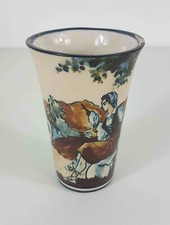 Gobelet ou petit vase en grès de Ciboure signé Berne 