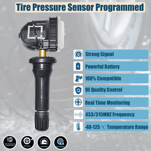4X TPMS Tire Pressure Monitoring System Sensor For Ford Fiesta Focus EV6T1A180CB - Picture 2 of 8
