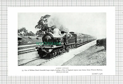 C2957) Albert Edward William Dean Great Western Railway Train - ca. 1950er Zuschnitt