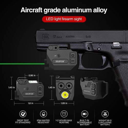 Linterna táctica SOLOFISH 700/500lm compatible para tamaño completo y compacta... - Imagen 6 de 8