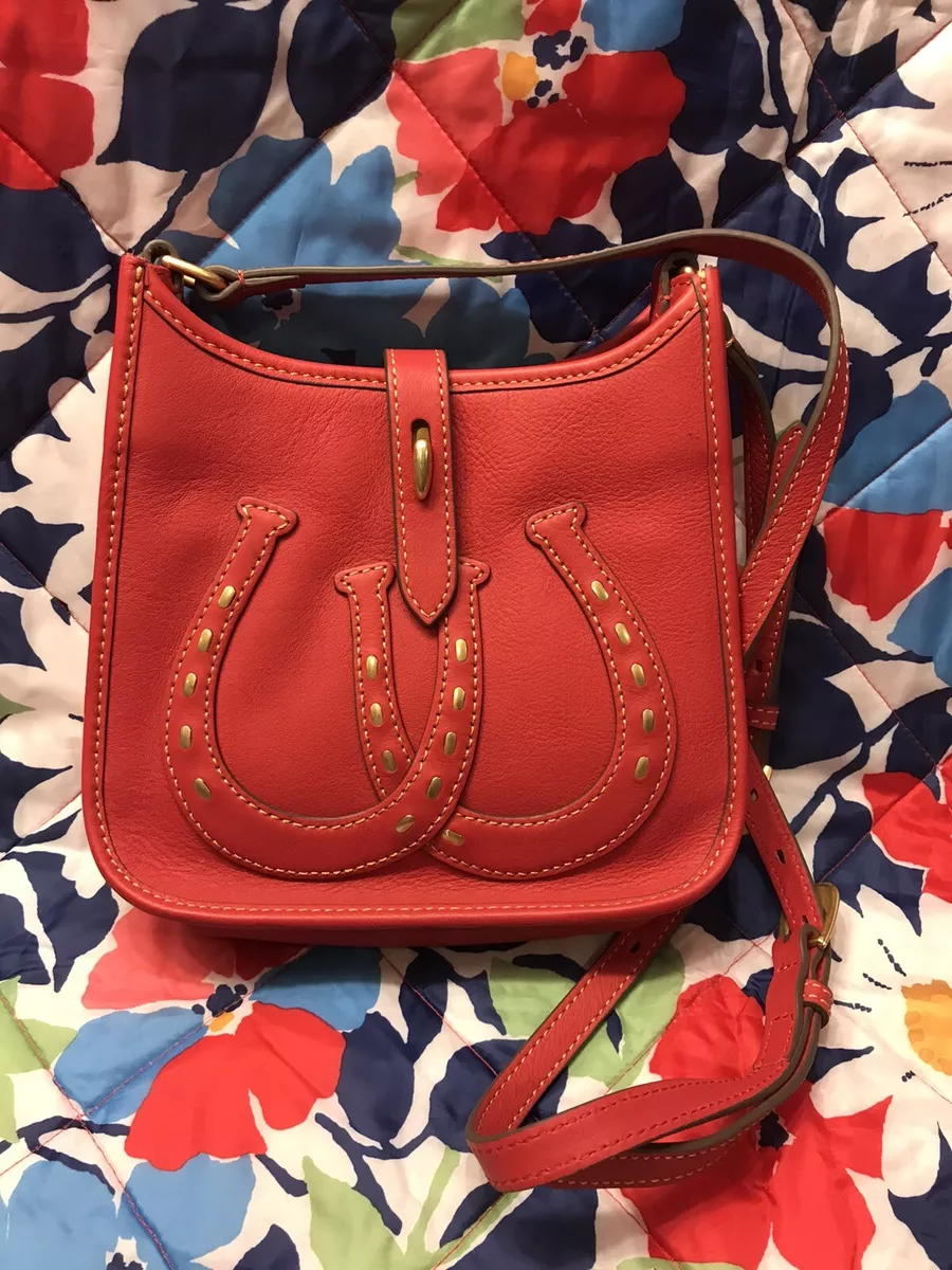 Dooney u0026 Bourke Western Collection Designer Small Messenger Bag Red 🌺NEW |  eBay