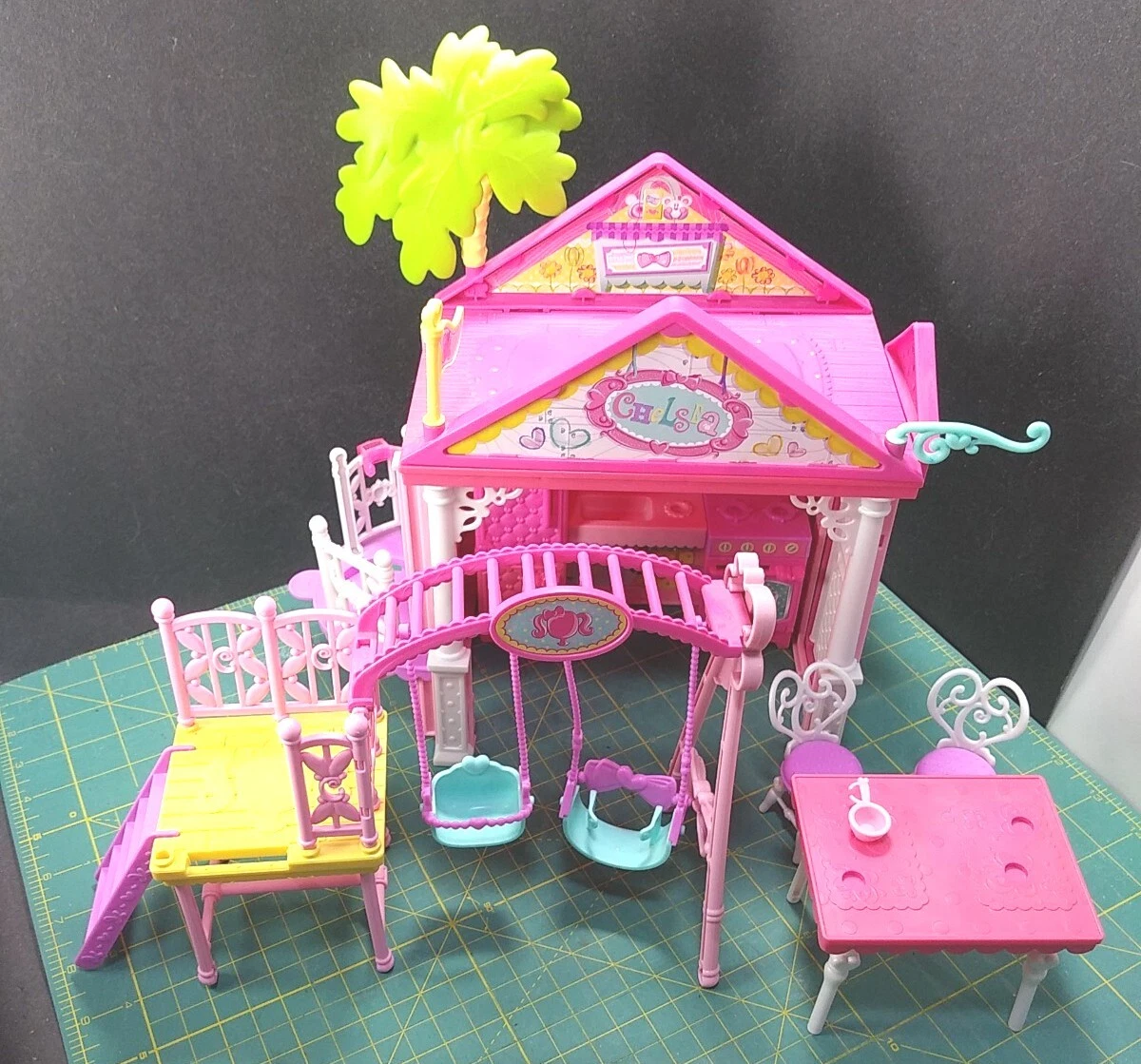 Barbie Playhousehouse Avec Animaux & Chelsea 15+ Accessoires Poupée  Multicolore