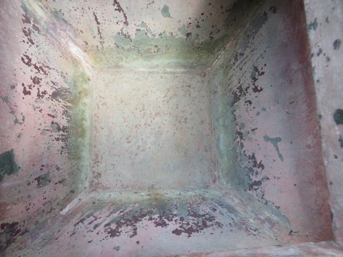 Rustic Vintage Copper Square Outside Flower Pot - Picture 19 of 22