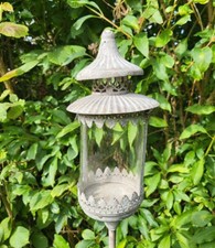 BARRA LANTERNE DA INSERIRE LUCE VENTO DECORAZIONE GIARDINO ANTICO STILE COTTAGE GIARDINO NUOVO
