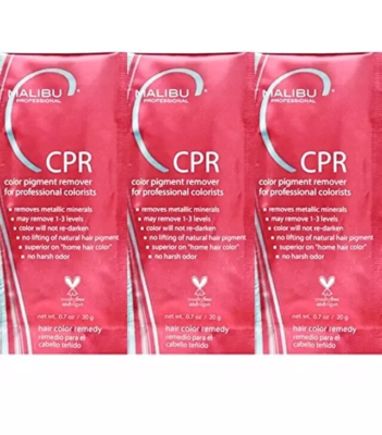 #ad Malibu Professional CPR Color Pigment Remover 3pk All 0.7oz Hair Cosmetologist $24.99