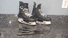 Bauer Supreme Mach Intermediate Ice Hockey Skates Size 4.5 Fit 2 - 3 Sets Steel