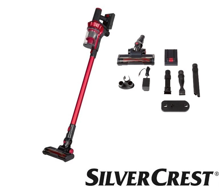 SILVERCREST Aspirateur-Balai A Main Sans Fil Sans Sac Puissant Leger  Autonome