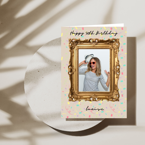 Tarjeta de cumpleaños con foto y nombre personalizada - Imagen 3 de 6