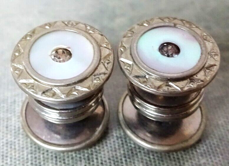 Antique 1920s COBSLINK Snap Together Vintage Moth… - image 1