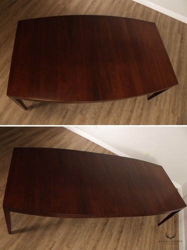 Stickley Metropolitan Collection Solid Cherry Boat-Shaped Dining Table - Picture 7 of 12