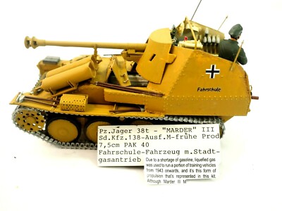 Pz.Jager 38t-''Marder'' III Sd.Kfz. 138-Ausf. M-Fruhe 1:35 Assembled/Painted 
