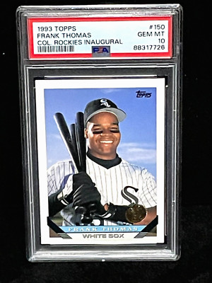 1993 Topps Frank Thomas #150 Rockies Inaugural PSA GEM MT 10 LOW POP ONLY 14