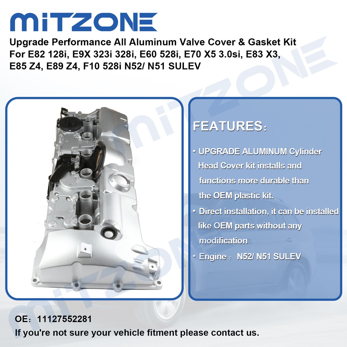 エンジンバルブカバ ために 325i 3.0L L6 自然吸気 2006年式用エンジンバルブカバー交換品 11127548274 1 mAhLE  Original vs50317エンジンバルブカバーガスケットセット エンジン ガスケット セット 11128509146 11128511814  シリンダーヘッドガスケット N47 アップ ... エンジン ヘッド バルブ カバー ガスケット Compatible With For X1 X3 X5 Z4 323i 325i 3