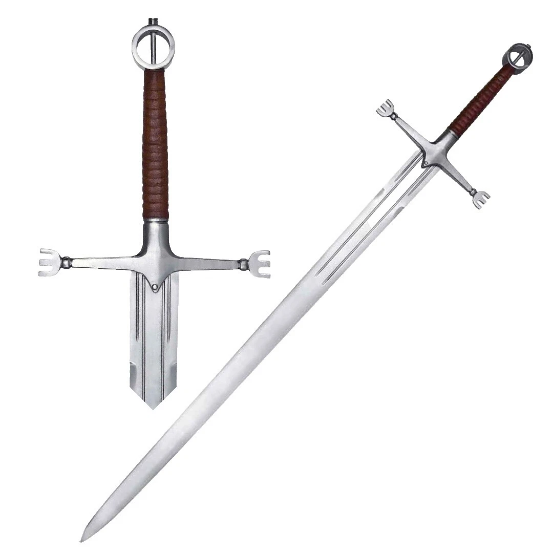 Hoja de acero al carbono y europeos de colección Mediterráneo espadas y sables mango de madera