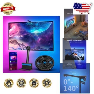 Smart TV LED Backlight with HD Camera - Sync Colors & Voice Control 75-85 inch