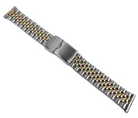 Minott Uhrenarmband | Edelstahl Bicolor Silbern/Gelbgoldfarben 20Mm