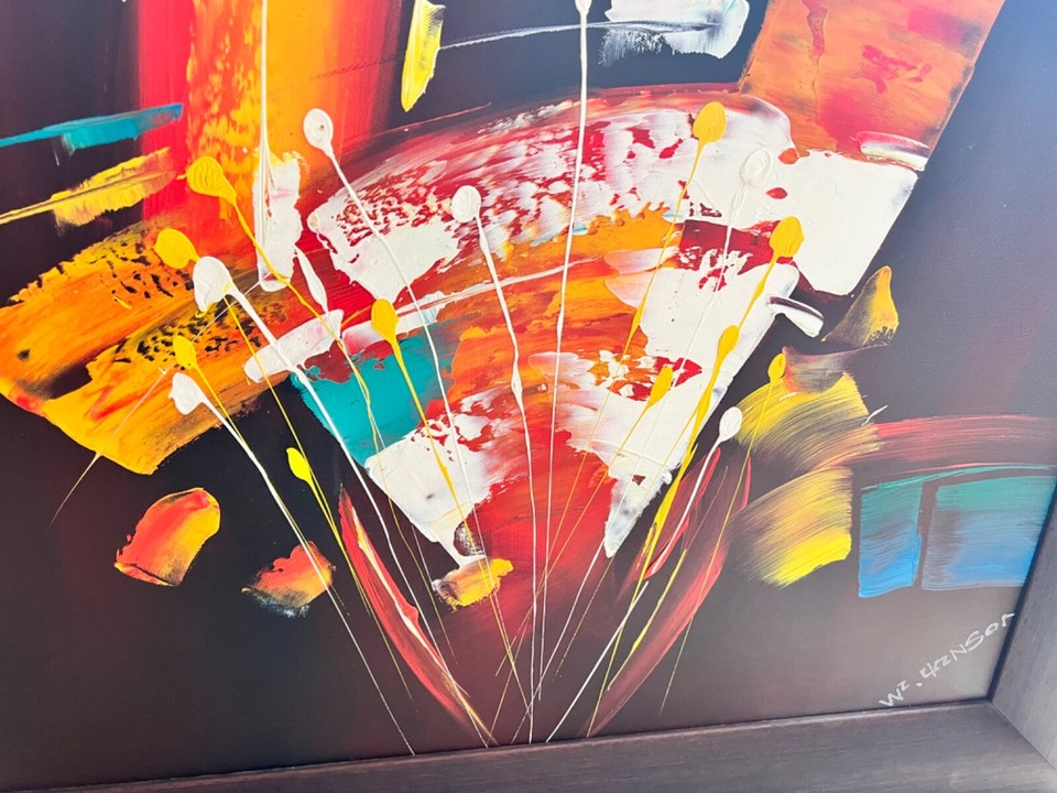 Hand made painting with picture with frame eBay