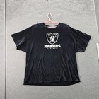 Oakland Raiders Men Shirt 3XL Black NFL Team Apparel Graphic Short Sleeve