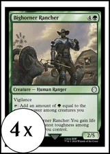 MTG - 4 x Bighorner Rancher - Playset 4x x4 - Universes Beyond: Fallout