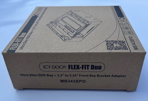 Icy Dock MB343SPO FLEX-FIT Duo Drive Bay Adapter Internal Plastic Black Open Box - Picture 6 of 10