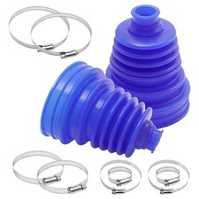 2Pcs Blue Silicone CV Joint Boot Kit, Universal Automotive CV Boots, 5 Inch
