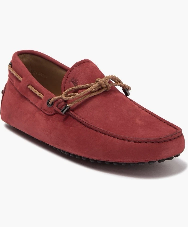 TOD’S Scarpa driver nuova con scatola Tod's Laccetto nuova Gommini 122 rossa scamosciata taglia 6 uomo 7 5 donna
