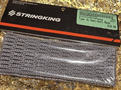 StringKing Preformance Mesh  For Lacrosse Stick, Grey 3S