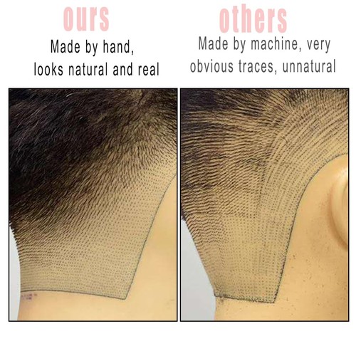 HAIRWAY Male Mannequin Head Human Hair 8 Inch Hairdresser Practice Mannequin ... - Picture 5 of 8