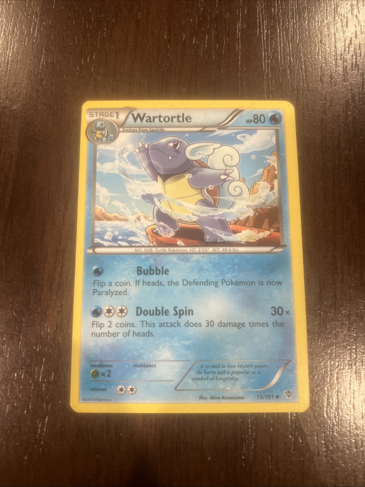 Wartortle 15/101 Plasma Blast Regular