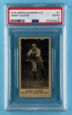 1916 Herpolsheimer M101-4 #7 Jimmy Austin - PSA 2 - TOTAL POP 1 NONE HIGHER