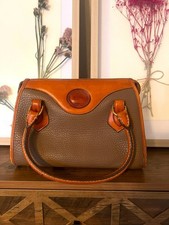 Dooney & Bourke Vintage R29 Classic Satchel, Taupe AWL Leather, Made in USA