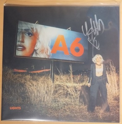 LIGHTS  A6  - Piranha / Clingy   AUTHENTIC AUTOGRAPHED / SIGNED   Limited Ed