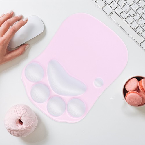 Mouse Pad Wrist Rest Cat Paw Shape Wrist Support Mouse Mat Computer Supply - 第 1/12 張圖片