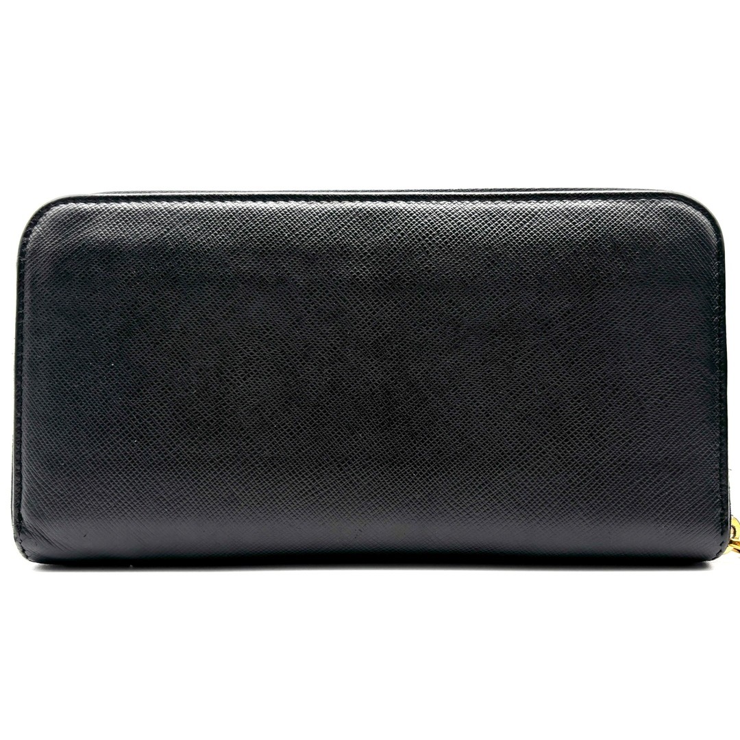 PRADA Long Wallet Triangular Logo Plate Saffiano … - image 3