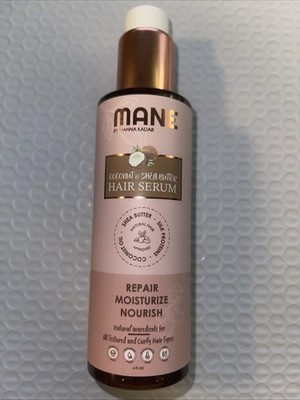 NEW Mane HAIR SERUM repair moisturize nourish Coconut Oil & Shea Butter 6 oz