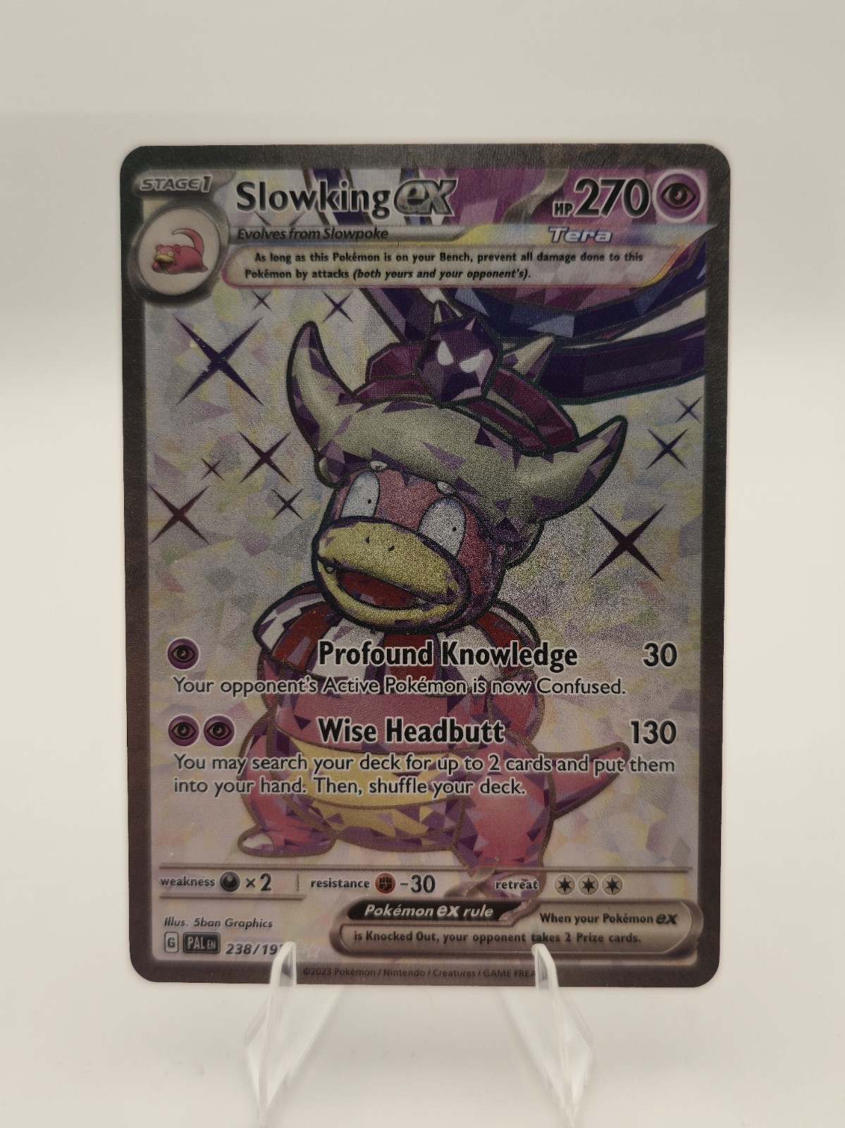 Pokémon TCG Slowking ex 238/193 Paldea Evolved Full Art Ultra Rare NM