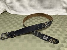 Vintage Ed Hardy Skull Belt Size L Approx. 49  Long