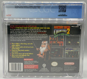 Donkey Kong Country 2 Diddy Kong Quest Super Nintendo SNES New CGC 9.4 A+ Graded