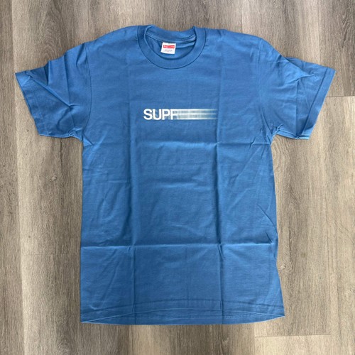 SIZE SMALL Supreme Motion Logo Tee (SS23) Faded Blue BRAND NEW