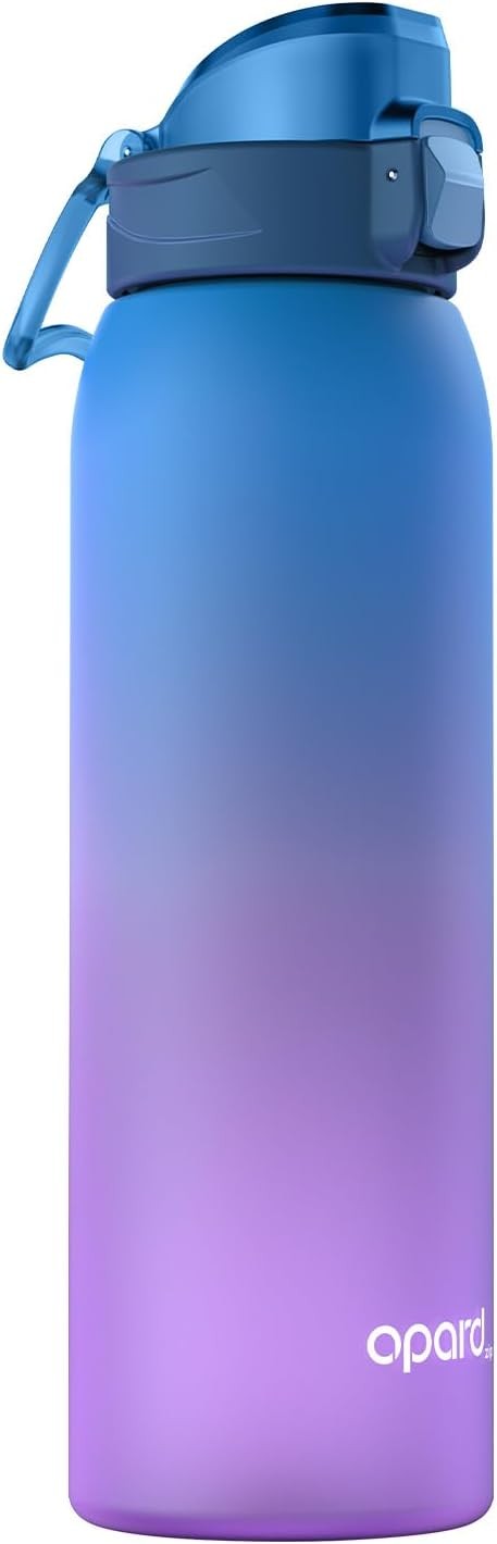 Opard 1000ml Plastic Water Bottle Dishwasher Safe| Leakproof Flip-Top Lid| BPA
