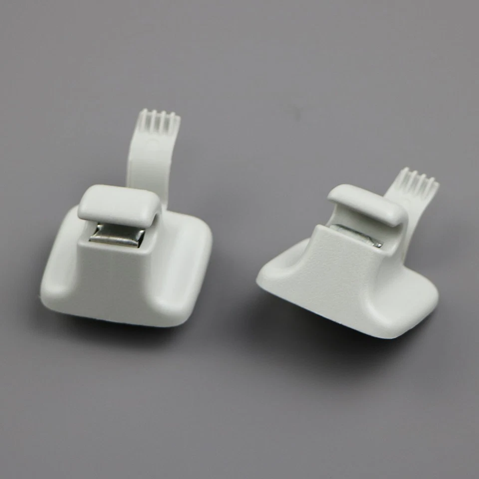 2 peças suporte clipe para viseira solar cinza 1K0857561B para VW Passat B6 Jetta Golf 10-14 - Imagem 4 de 4