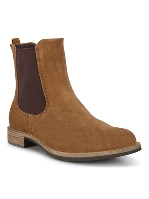 ECCO Womens Camel Brown Panels Pull-Tab Back Sartorelle 25 Chelsea 9-9.5