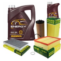 Mann Inspektionspaket 6L Mannol Energy 5W-30 FüR Audi A6 Avant 2.5 TDI Quattro