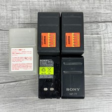VTG Sony Camcorder Batteries NP-77 and Again Again RC6017 6V Lot of 4