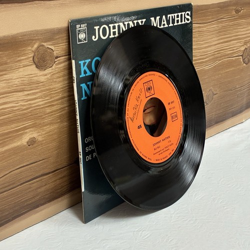 JOHNNY MATHIS 45 rmp 7" Eli Eli Deep River CBS EP 5917 Made In France - Picture 6 of 7