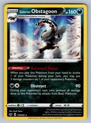 Galarian Obstagoon 119/202 Holo Rare Sword & Shield Base Set