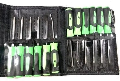 Snap-on 12pc Mini Soft Grip Screwdriver Torx Pick Set SGMINI12AG